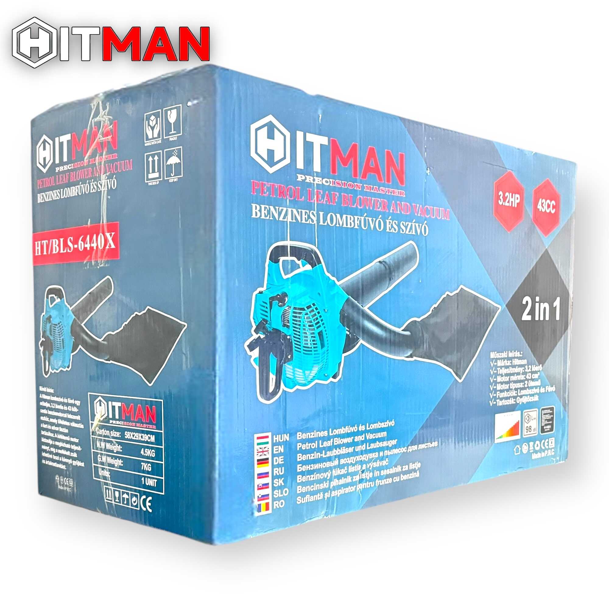 Hitman HT-BLS-6440X Késes és Darálós Benzinmotoros Lombszívó és Lombfúvó - Image 21
