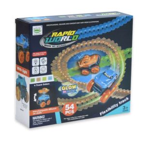 Világító autópálya gyerekeknek, 54 részes szett