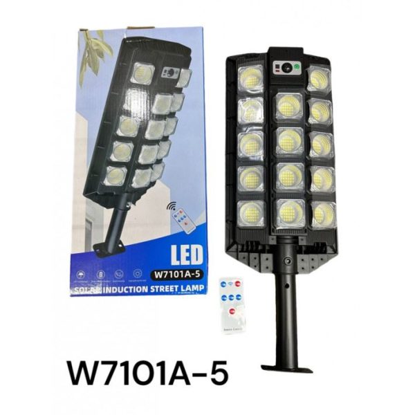 W7101A-5 Napelemes fali lámpa mozgásérzékelővel és távirányítóval + konzol - Image 7