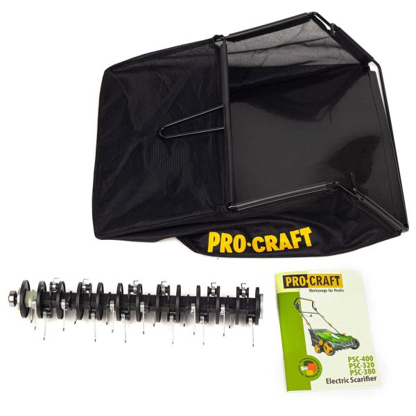 ProCraft PSC380 Elektromos Gyepszellőztető, Gyűjtőtartályos Gyeplazító 1800W - Image 5