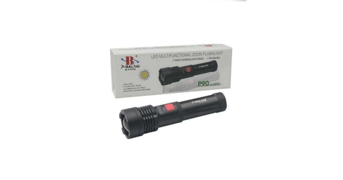 X-Balog BL-X72-P90 Zseblámpa, 1500 lumen, IPX4 vízállóság - Image 3