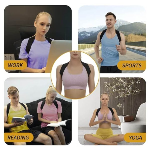 Uniszex tartásjavító, neoprén, univerzális méret, fekete - Image 3