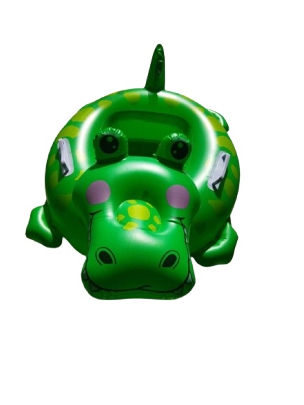 Felfújható krokodil beülős úszógumi babáknak 71×56cm - Image 2