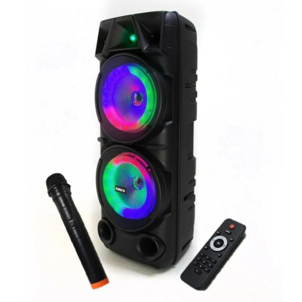 ZQS8215 vezeték nélküli, bluetoothos hangszóró ledes világítással, mikrofonnal - Image 5