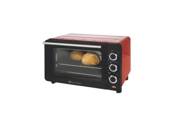 Zurrichberg ZBP-7647 ,mini sütő,4 féle funkcióval , 1200W, 14l,49 cm x 35 cm x 25 cm ,Piros