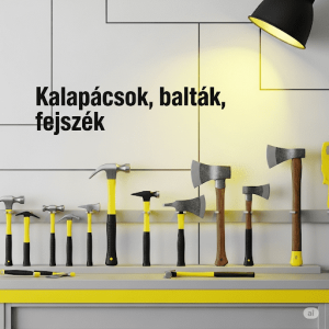 Kalapácsok- Balták-Fejszék