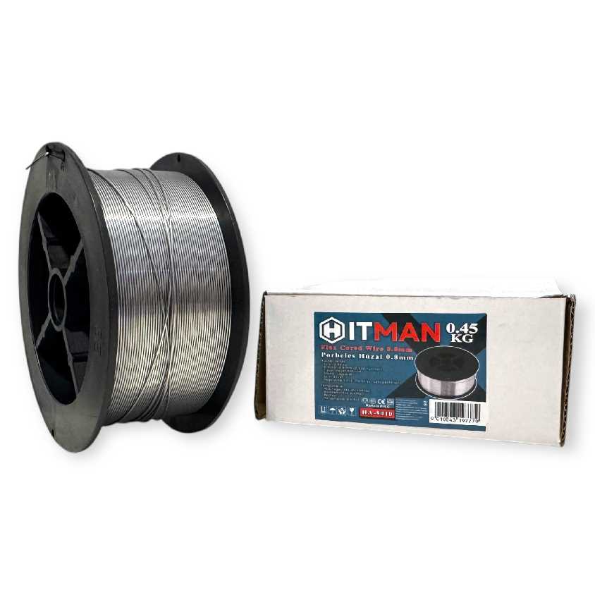 Hitman HA-9010 Porbeles Hegesztőhuzal, 0,45kg, 0,8mm, Védőgáz Nélküli MIG Hegesztéshez
