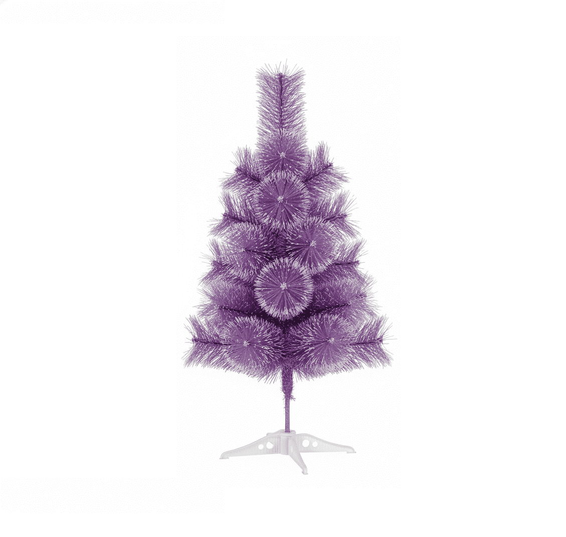 Lila Álom Műfenyő, Karácsonyfa , Hosszú Tűlevelű havas Elegancia - 90 cm