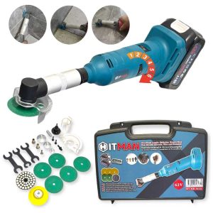 Hitman HT-MD-3612i Akkus Sarokcsiszoló és Gravírozógép Készlet, 62V, Gránit, Csempe, Porcelán