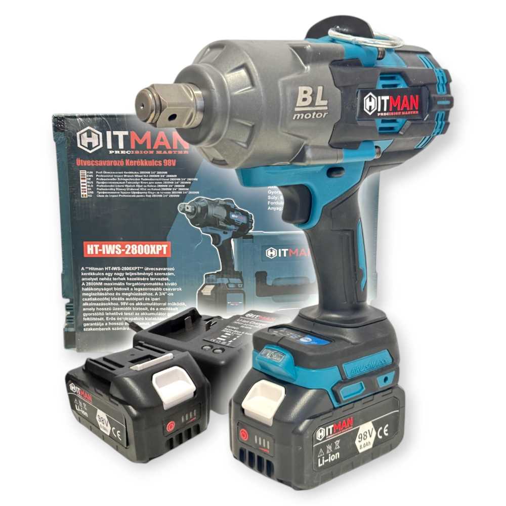 Hitman HT-IWS-2800XPT Ütvecsavarozó, 34, 2800 NM, 98V