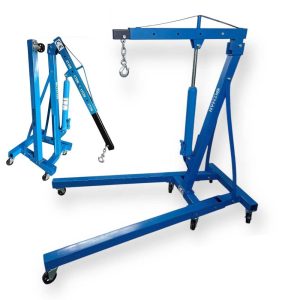 Hitman HM-6416 Összecsukható Hidraulikus Motorkiemelő Zsiráf, 2,0 tonna, 6 Kerékkel