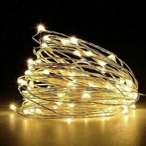 Aigostar elemes Drót gömb Fényfűzér karácsonyfa égősor 5 méter 50 led melegfehér beltéri - Image 9