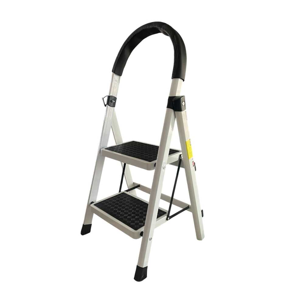 2 Lépcsőfokos Összecsukható Fellépő Csúszásgátlóval és Kényelmes Fogantyúval