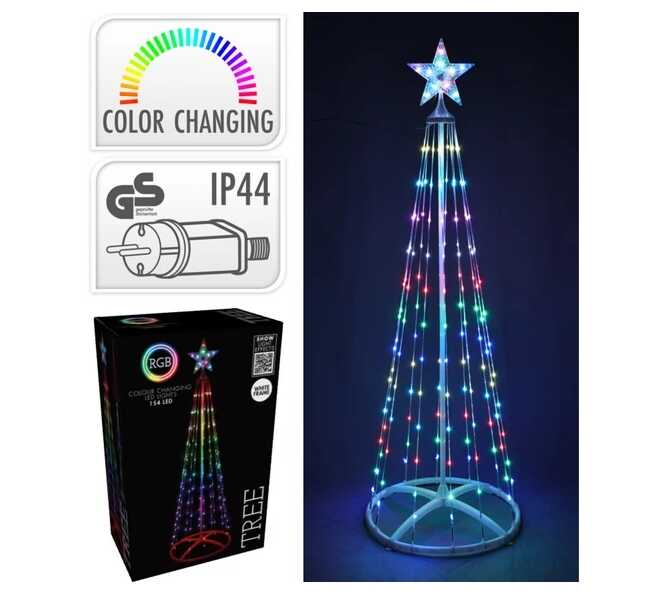 Okos LED Karácsonyfa Fényfüzér Diszvilágítás (1.65 m, 204 LED), RGB, Applikációvalés távirányítóval Vezérelhető - Image 2