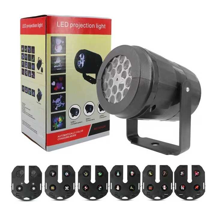 karácsonyi Kültéri LED Projektor 50 Mintával, Vízálló 220 v karácsoyni mintákkal - Image 2