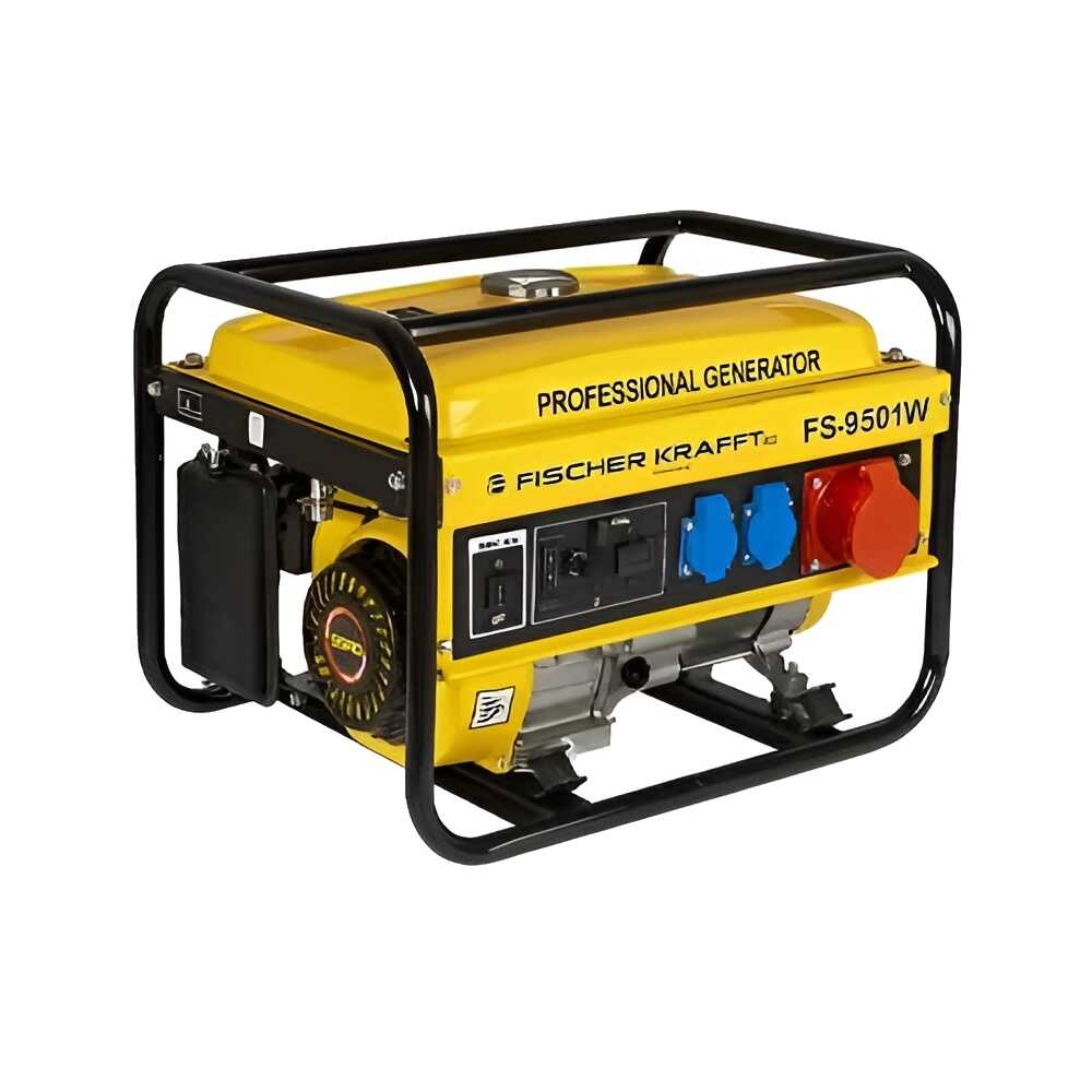 Fischer Kraft FS-9500W Benzines Generátor, 3 Fázisú, Vészhelyzeti áramellátáshoz