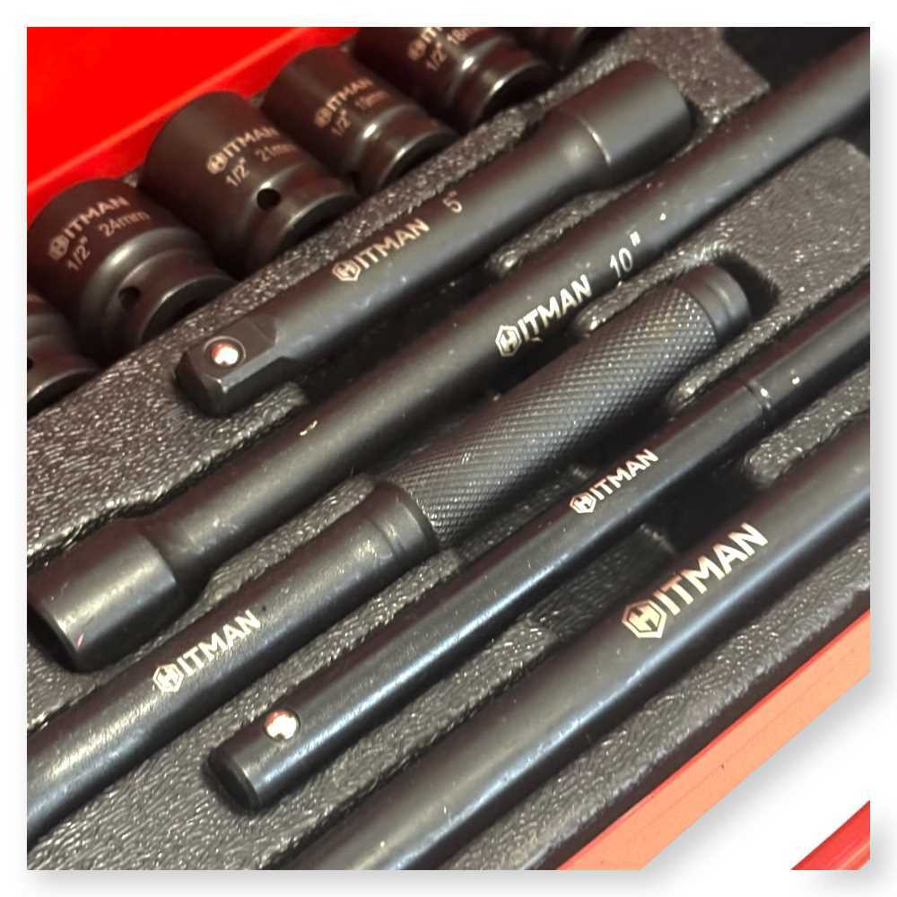 Hitman HA-6818 Erősített 12″ 12-pont Dugókulcs Készlet – 26 Részes Fém Kofferben - Image 10