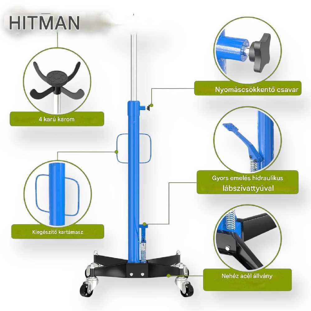 Hitman HA-2016 Hidraulikus Váltóemelő – 0,5 Ton, Lábpedálos - Image 10
