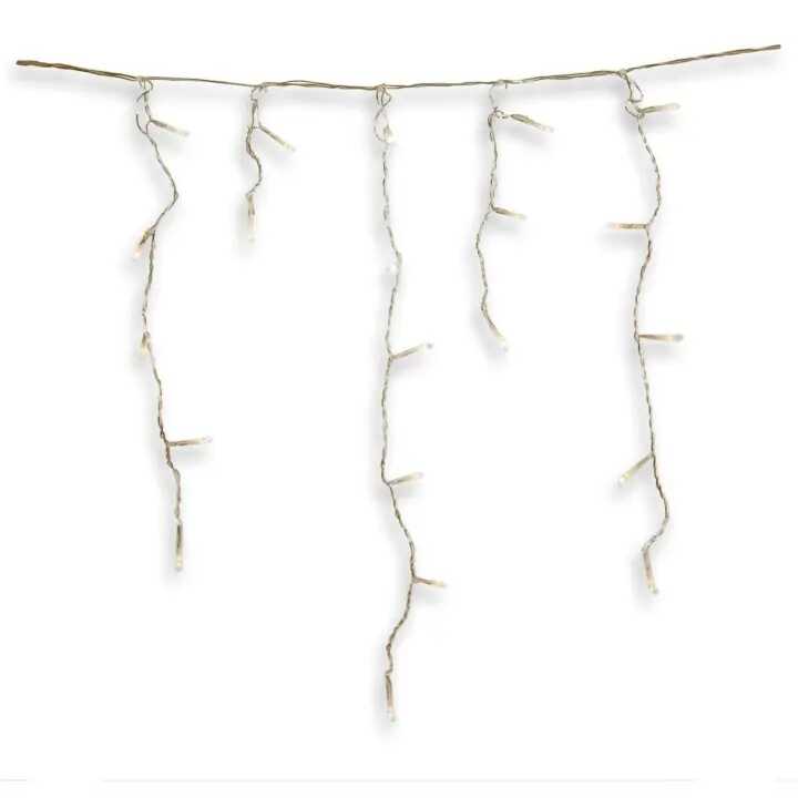 Aigostar Elemes Karácsonyi Jégcsap LED Fényfüzér, 20 m, 400 LED, kültéri, hideg fehér 8 programos - Image 2