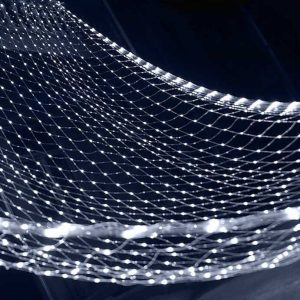 Aigostar elemes Karácsonyi Fényhálló 300 LED-es Hidegfehér, 4,4 x 1,6 méter