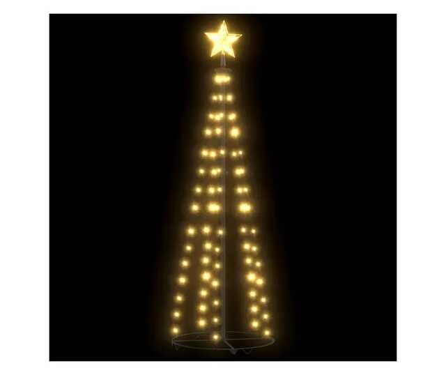 LED Karácsonyfa Forma Fényfüzér (1.65 m, 204 LED), Melegfehér, 8 Programos - Image 2