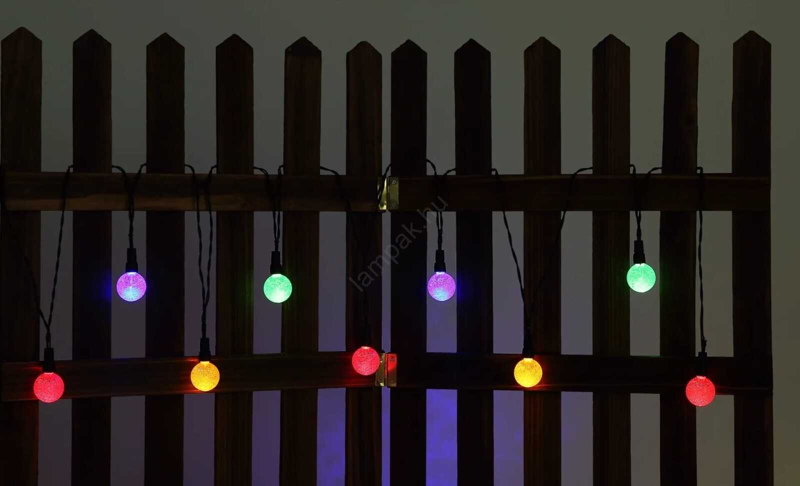 Aigostar Dekoratív led körte Fényfüzér, 10 LED, RGB szines 8 funkciós , időzítővel 220v 3+ 5 m - Image 6