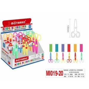 Motarro Gyermek cikk-cakk olló , vidám színekben