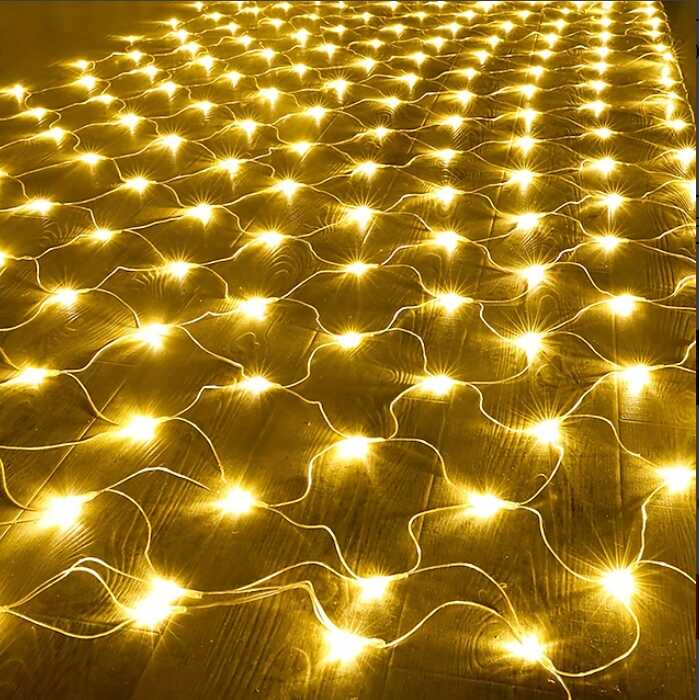 Aigostar elemes Karácsonyi Fényháló 300 LED-es Melegfehér, 4,4 x 1,6 méter - Image 6