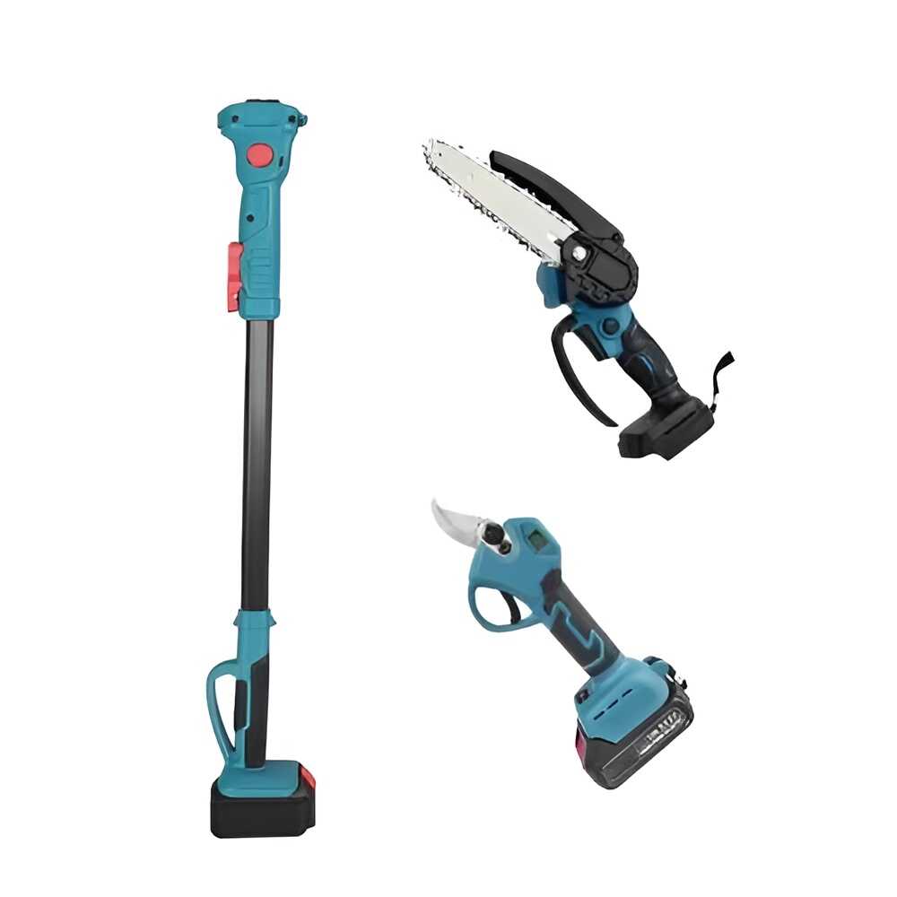 Supamaster SAT-1052K Teleszkópos Ágvágó és Metszőolló Szett, 48V Li-ion Akkuval