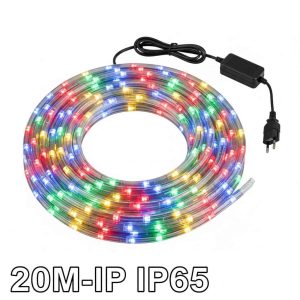 Karácsonyi kültéri Kör led fény kábel 20 méter ip 65 Szines RGB színben