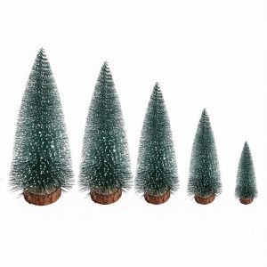 Hópihe mini Karácsonyfa Diszfenyő Asztalikarácsonyfa zöld havas Fa talpal 20 cm