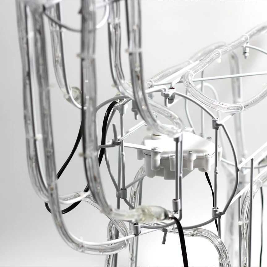 Karácsonyi 3D LED-es mozgó rénszarvas, 120 cm, kül- és beltéri karácsonyi dekoráció Kék 220 v - Image 10