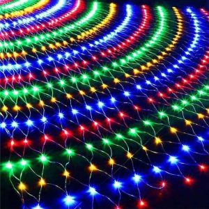 Aigostar elemes Karácsonyi Fényháló 300 LED-es RGB színes, 4,4 x 1,6 méter