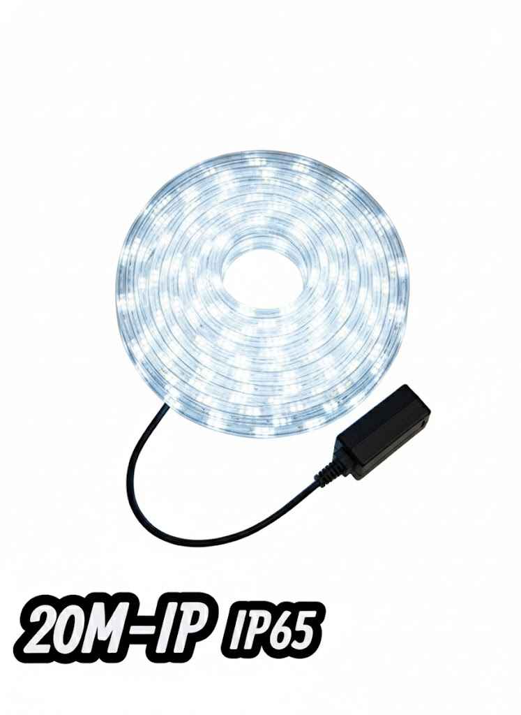 Aigostar Karácsonyi kültéri Kör led fény kábel 20 méter 200 led ip 44 hidegfehér színben - Image 3