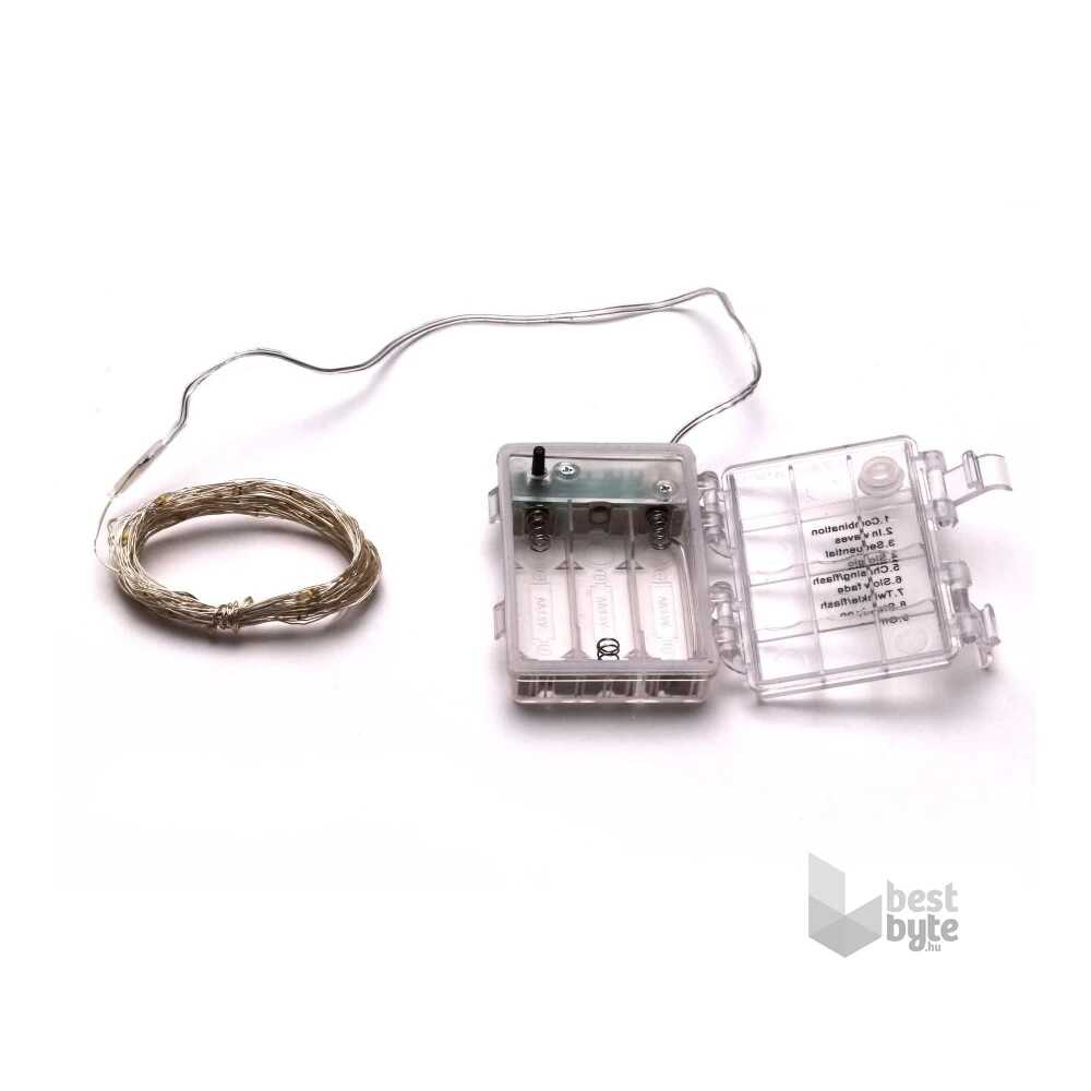 Aigostar elemes Drót Dekorációs Fényfűzér karácsonyfa égősor 5 méter 50 led RGB színes beltéri - Image 7