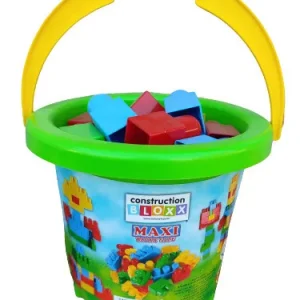 Maxi Blocks vödrös építő kocka készlet 24 db os fejlesztő játék