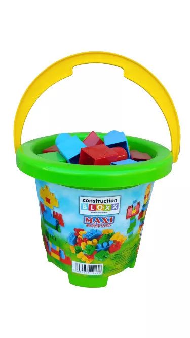 Maxi Blocks vödrös építő kocka készlet 24 db os fejlesztő játék