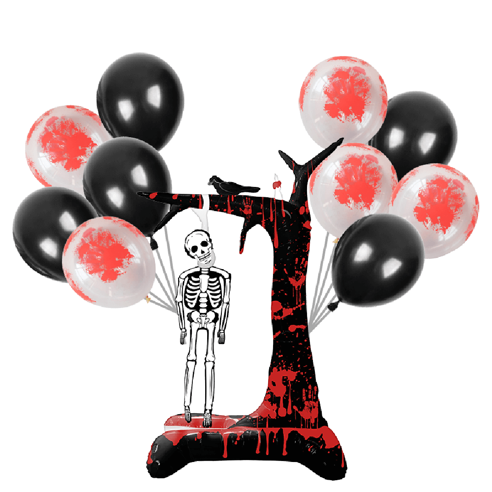 Halloweeni lufi dekoráció akasztott csontváz 180 cm - Image 2