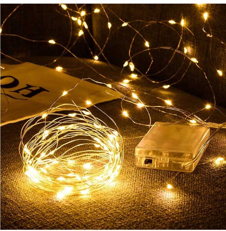 Aigostar elemes Drót Dekorációs Fényfűzér karácsonyfa égősor 5 méter 50 led Melegfehér beltéri - Image 15