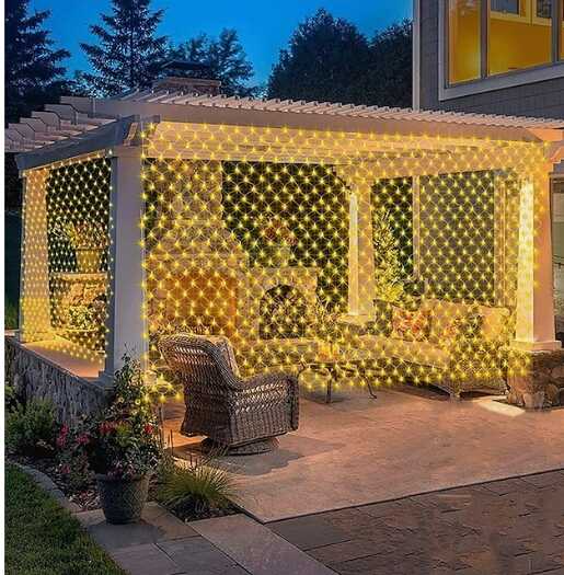 Aigostar elemes Karácsonyi Fényháló 300 LED-es Melegfehér, 4,4 x 1,6 méter - Image 3