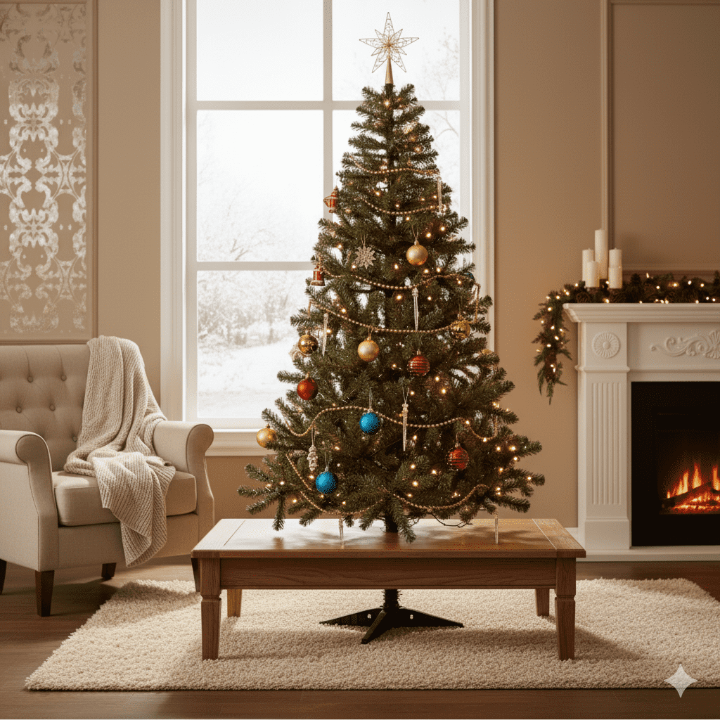 Műfenyő, Karácsonyfa zöld 240 cm - Image 4