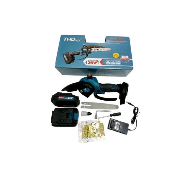 Akkus Kézi Láncfűrész 36V, 2 Akkumulátorral THO M-8994B - Image 3