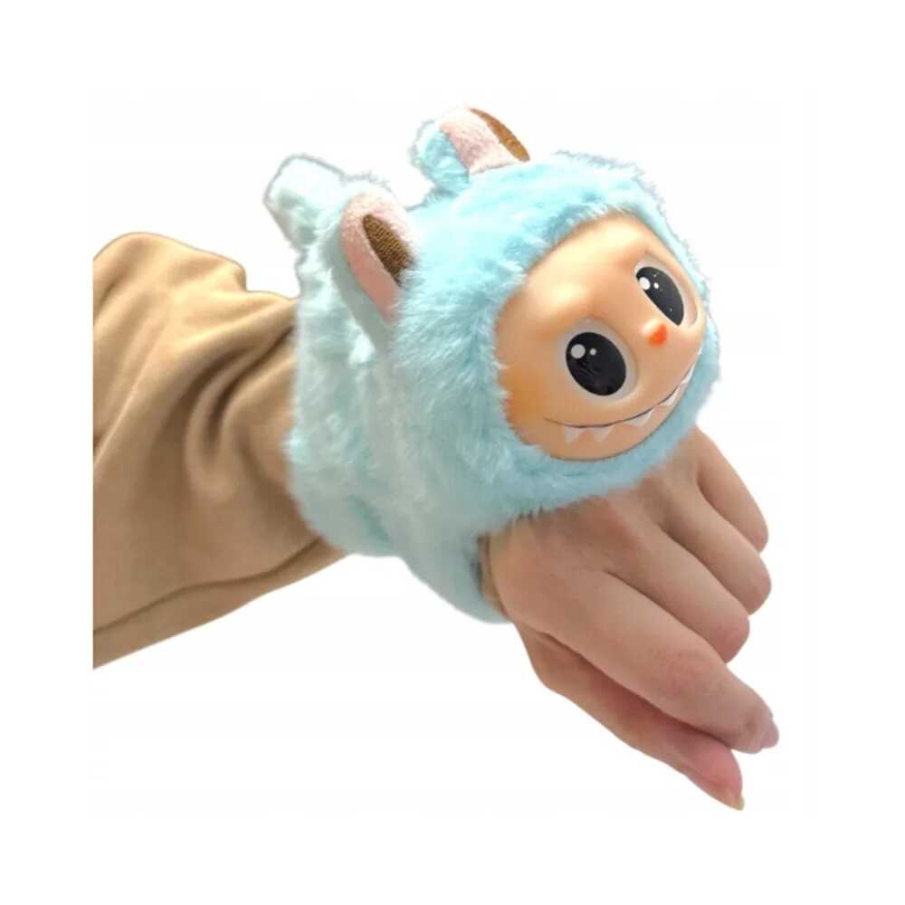 Különleges Labubu plüssfigura csuklóra interaktiv mozgó farokkal