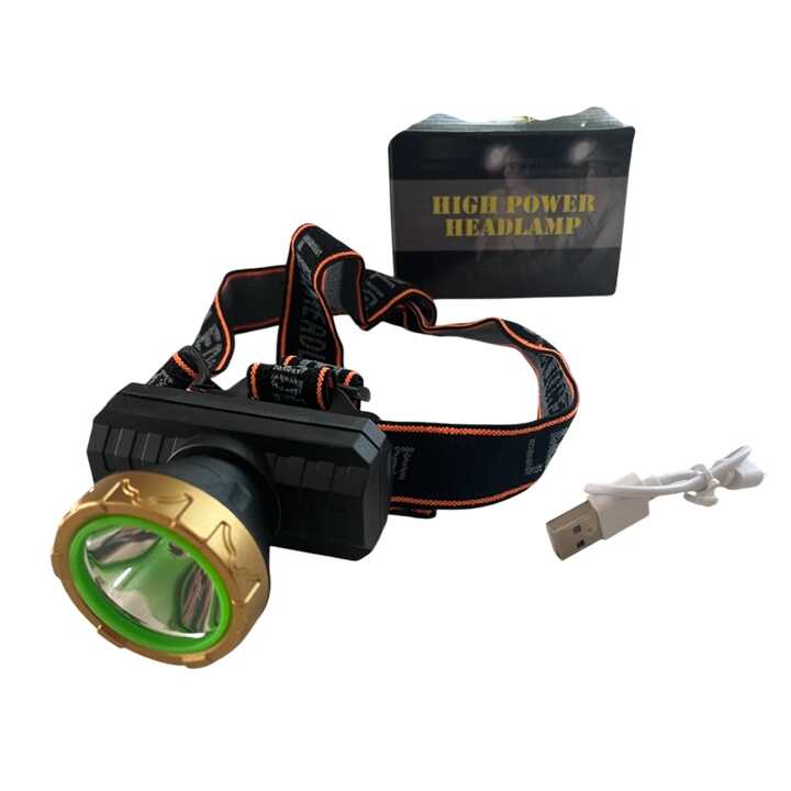 L-319 Nagyteljesítményű Fejlámpa, USB Töltős, Állítható Fényszóróval