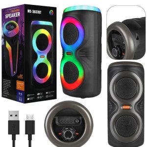 MS-3637BT Hordozható Bluetooth Hangszóró, RGB LED Fénnyel