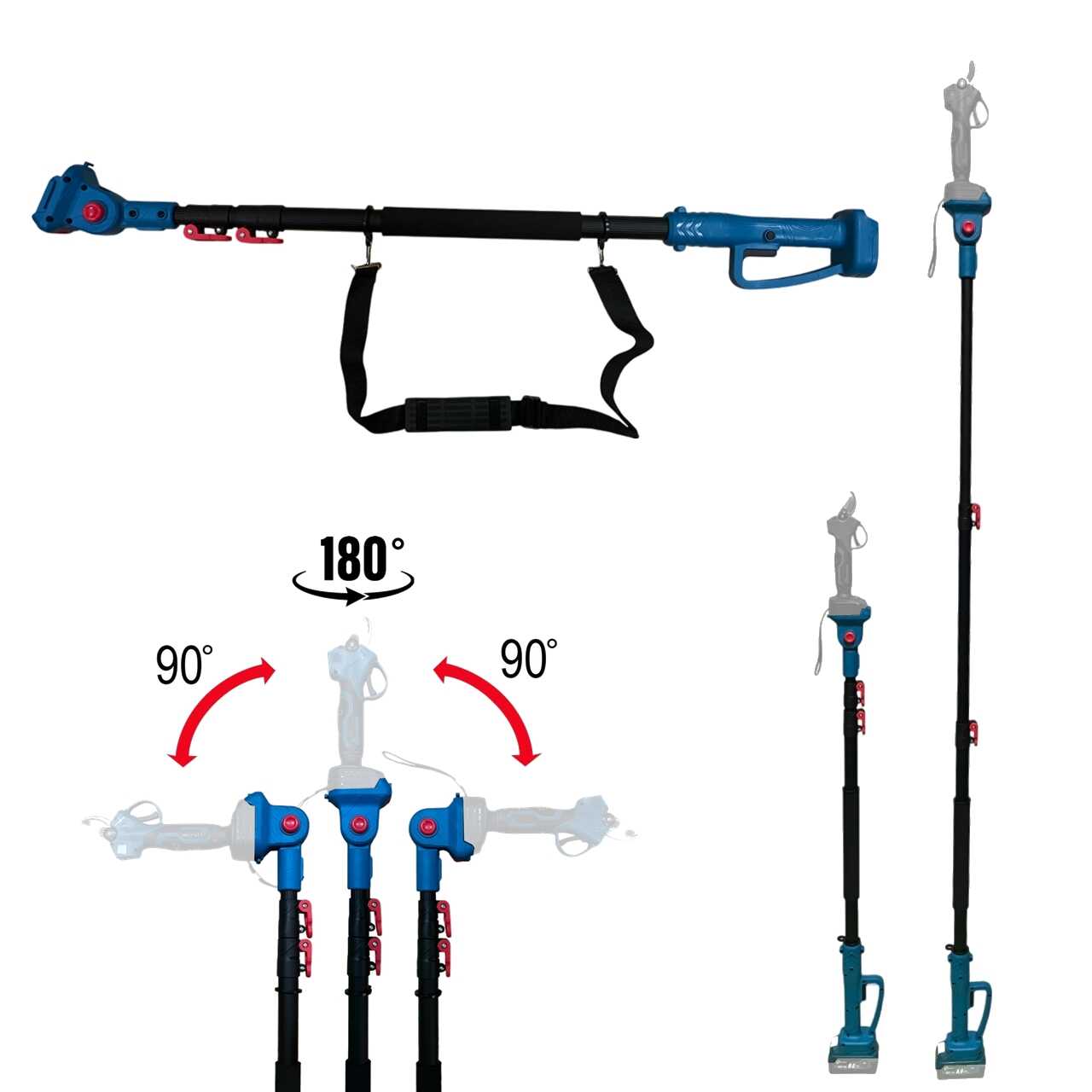 Boxer BX3265 Teleszkópos Hosszabbító Kar, 110-200cm, Állítható Dőlésszög, 3 Pólusú Akkus Gépekhez