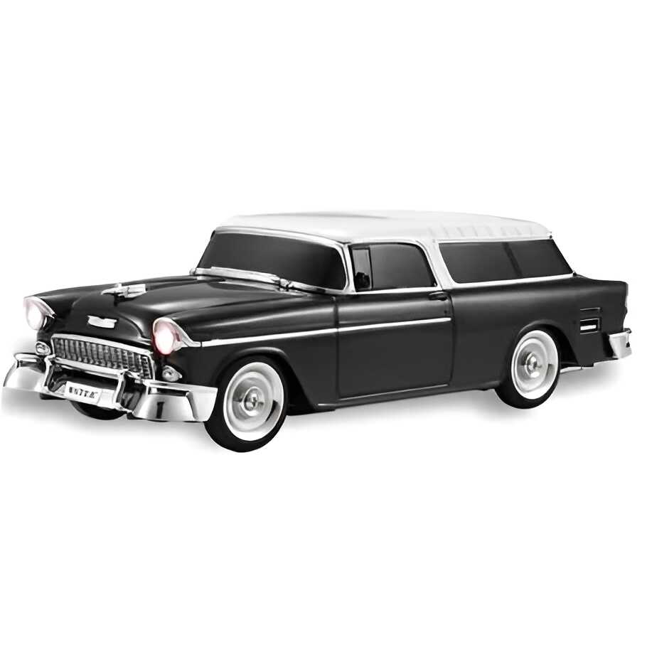 WSTER 1955-ös Chevrolet Nomad Bluetooth hangszóró FM rádióval és kártyaolvasóval, fekete