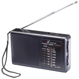 KNSTAR K-257 Zseb AMFM Rádió, Fekete