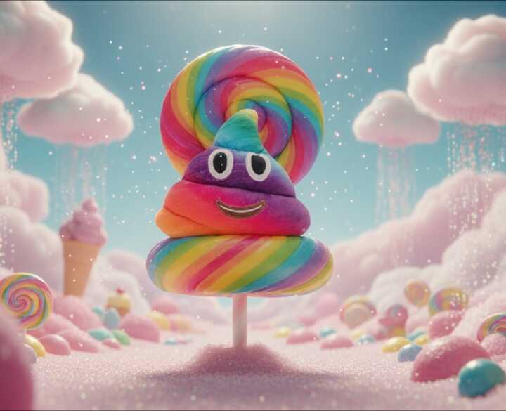 Szivárványos Emoji kaki díszpárna - Image 2