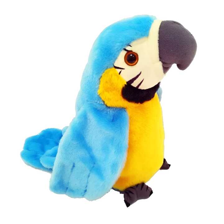 Interaktív beszélő papagáj plüss